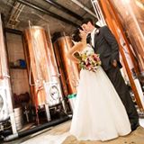 brewery wedding photo